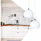 Lustre Pendente Duplo Meia Bola De Aluminio Soq: E27 | Cor:ve